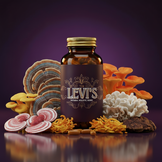 5-Mushroom Blend Capsules — Cordyceps, Maitake, Reishi, Turkey Tail & Chaga