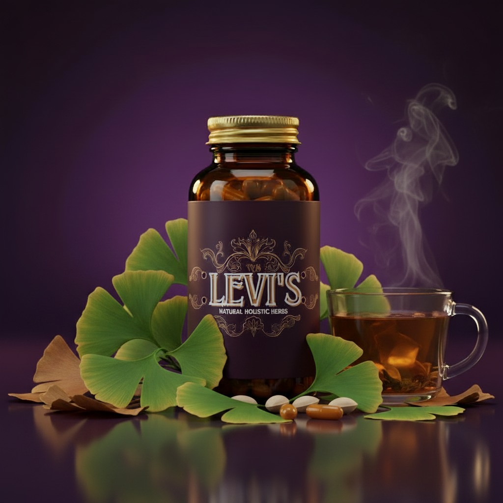 Ginkgo Biloba Leaf Capsules — Amber Jar