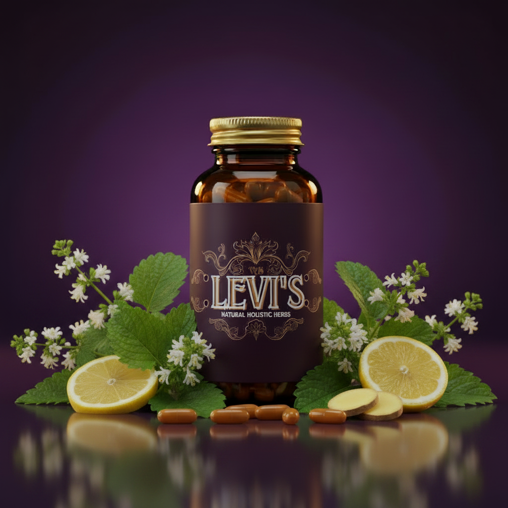 Lemon Balm Leaf Capsules Jar